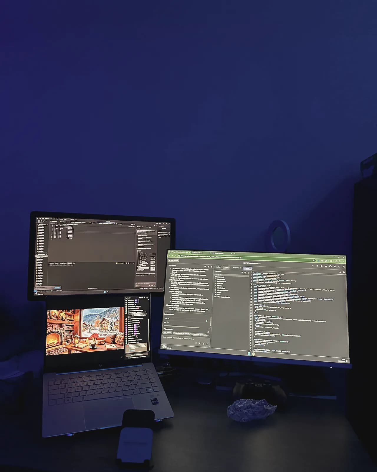 Blue light, green code