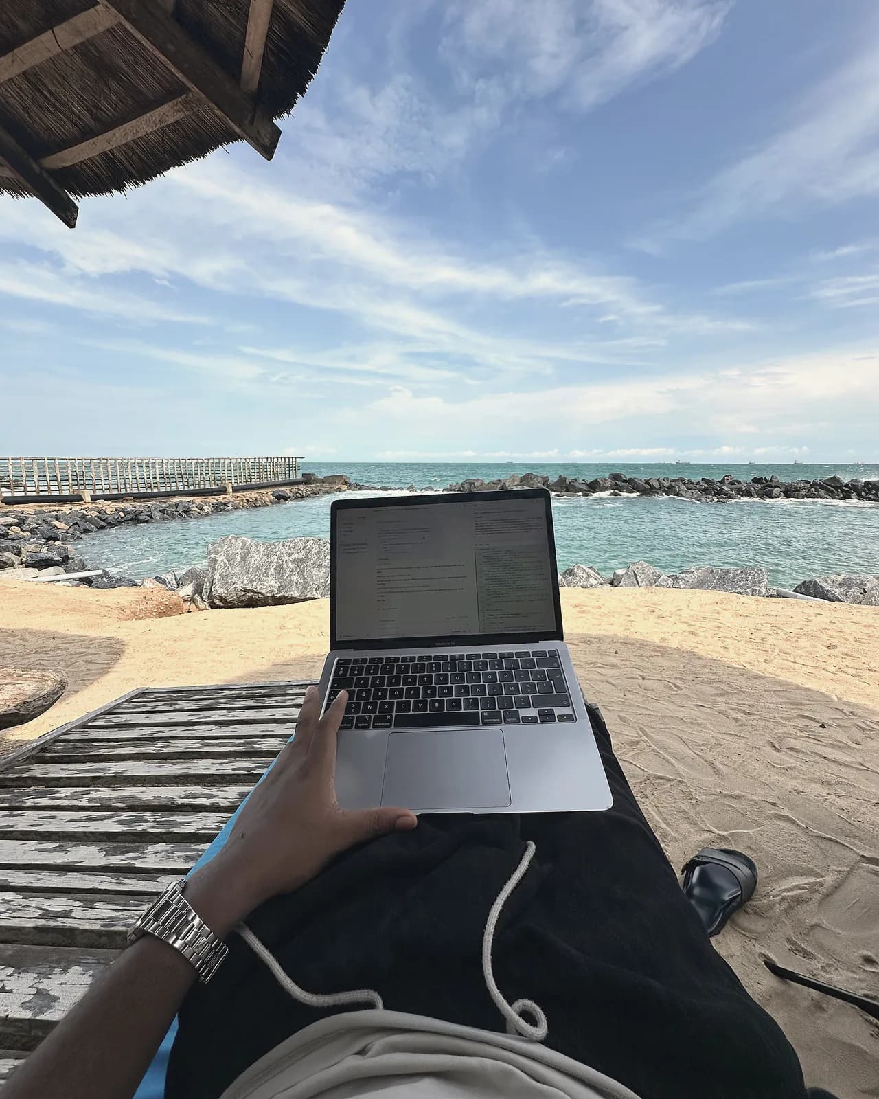 Office by the ocean