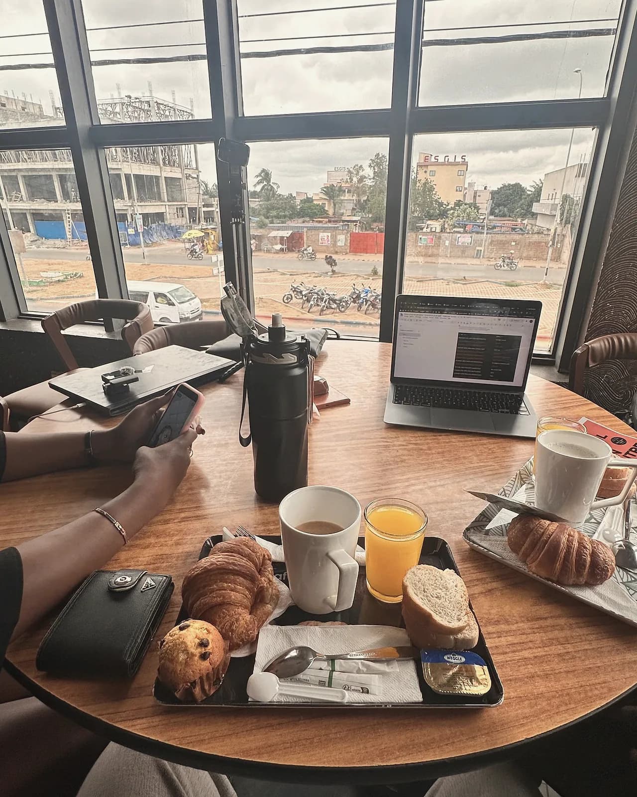 A table by the window