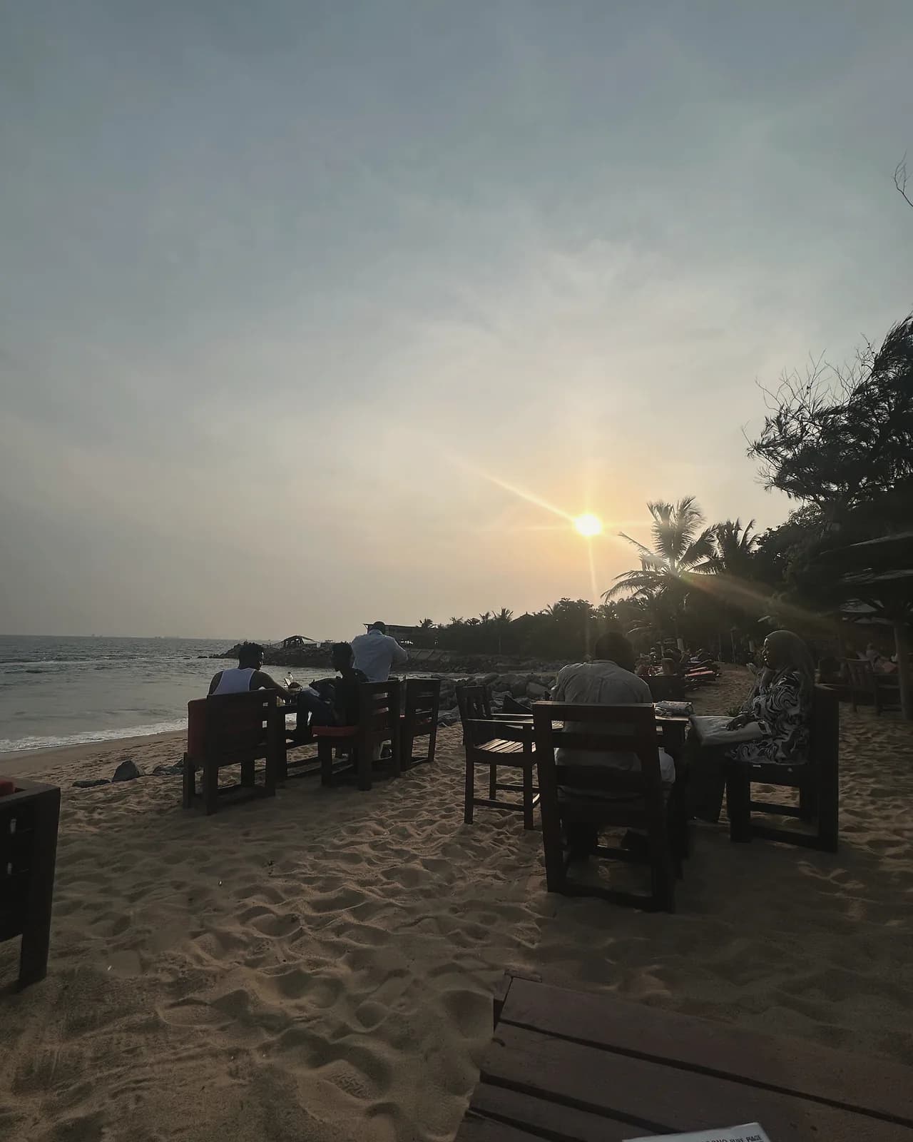 Sundown on the beach
