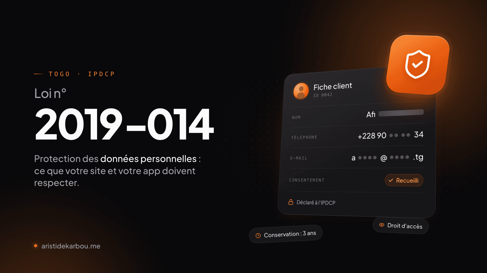 Togo's Law No. 2019-014 on the protection of personal data