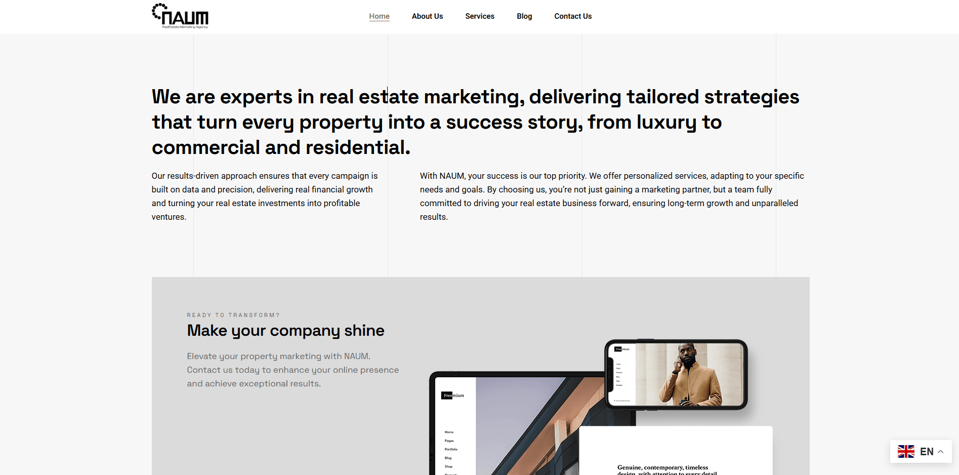 Naum - Agence de marketing immobilier, par Aristide KARBOU